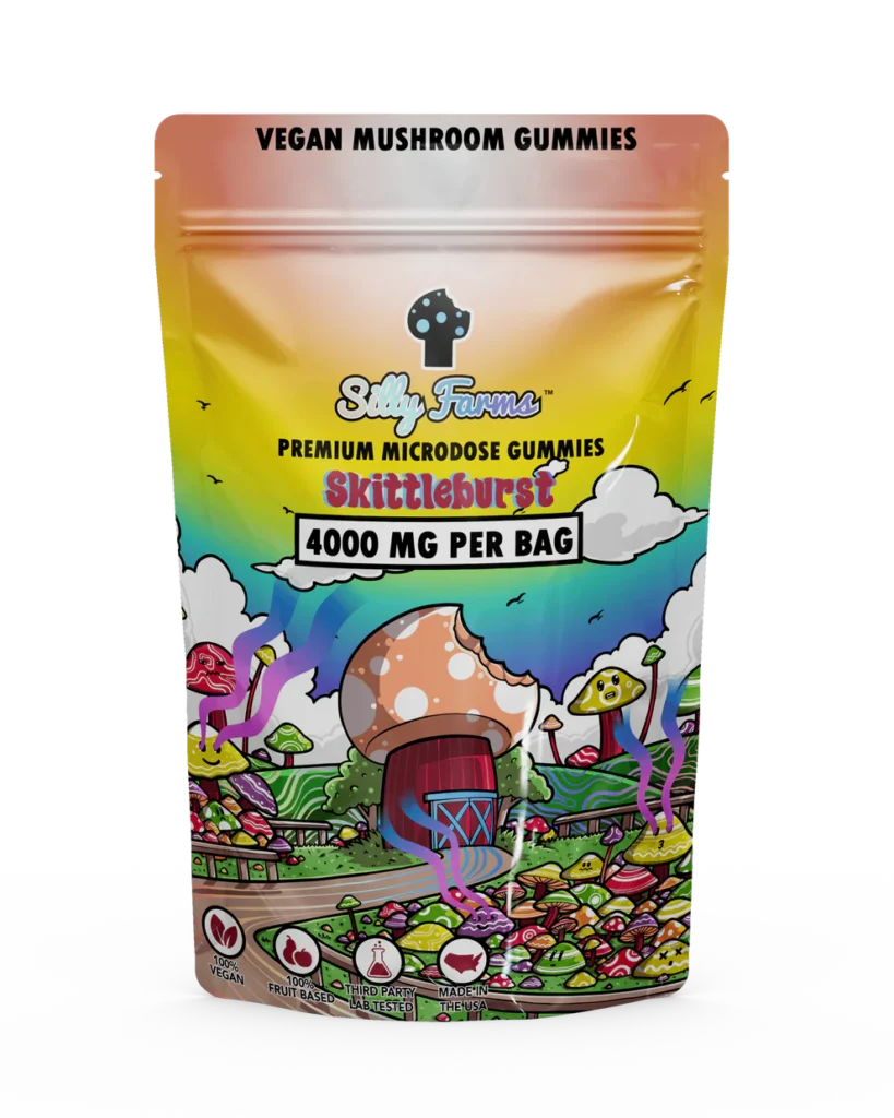 Buy Silly Farms Mushroom Gummies Skittle burst