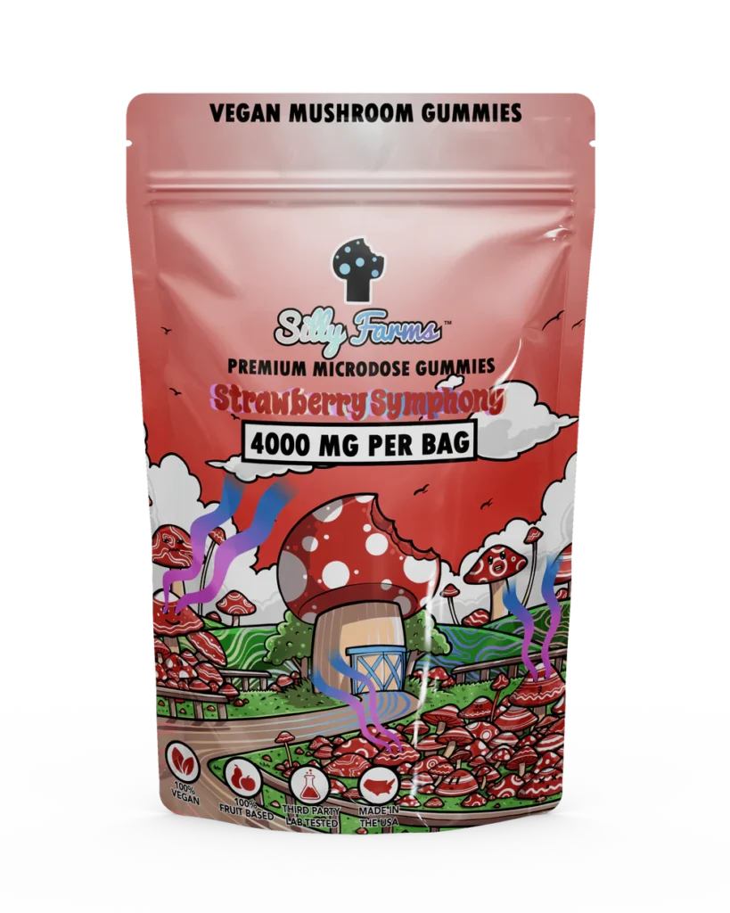 Buy Silly Farms Mushroom Gummies Strawberry Symphony